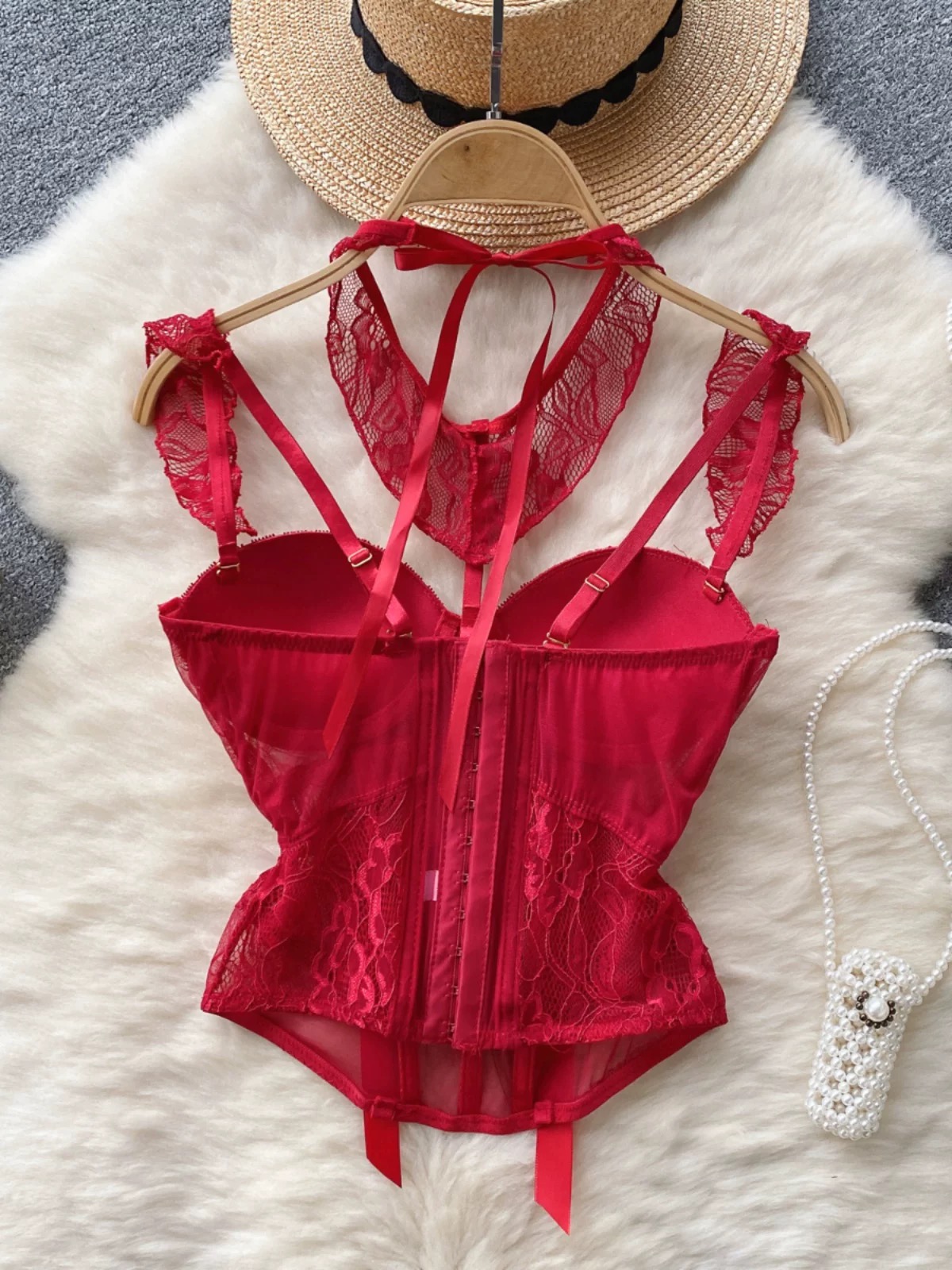 Stringing you along sexy corset top LI218 images